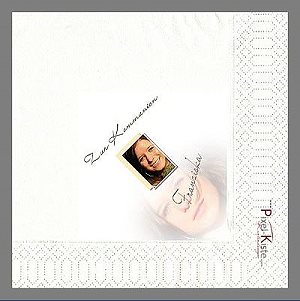 Servietten mit Foto zur Konfirmation